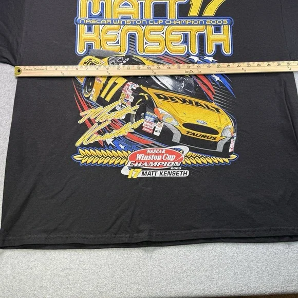 Vintage 2003 Matt Kenseth NASCAR Winston Cup Champion T-Shirt XXL‎ Dewalt NWT